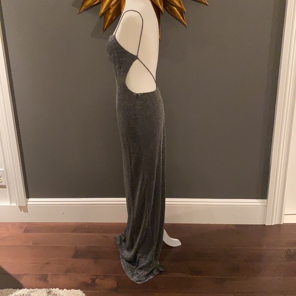 Metallic Shimmer Evening Gown - Picture 2 of 9